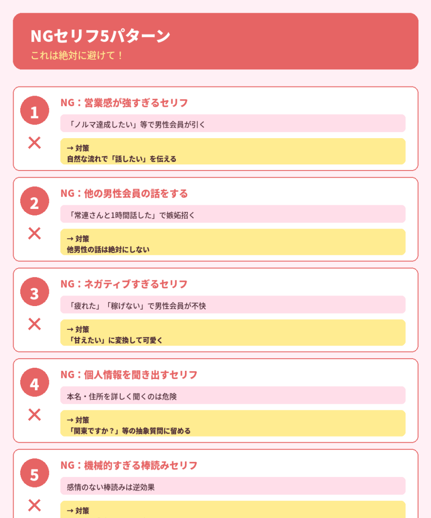 NGセリフ5パターン